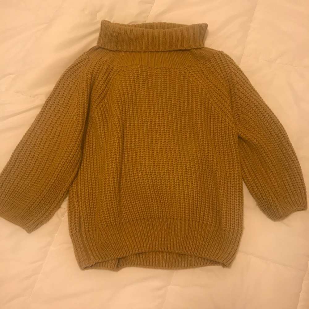 Fashion Nova oversized mustard sweater